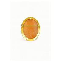 Brosche Idee Preziose dal 1987 Dame in Gelbgold Pasta di corallo IP.ACK18G/1C - IP.ACK18G/1C